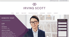 Desktop Screenshot of irvingscott.com