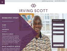 Tablet Screenshot of irvingscott.com